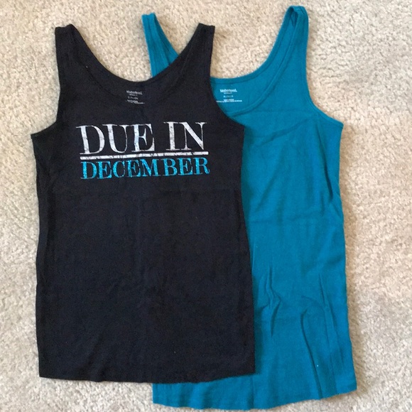 Motherhood Maternity Tops - “Due in December” tank w/ bonus tank! Motherhood Maternity Tops - “Due in December” tank w/ bonus tank!